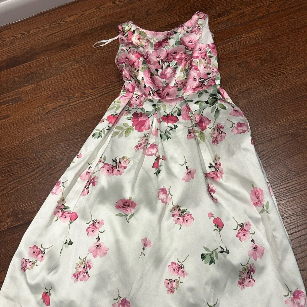 Eliza J Floral Pink Sleeveless Fit & Flare Dress size 4 NEVER WORN - Picture 5 of 5